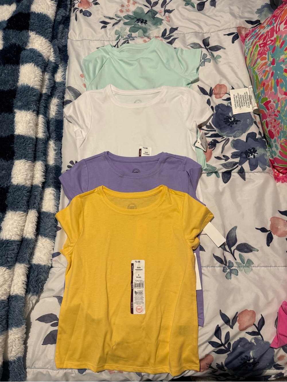 wonder nation Short-Sleeve Tee - Yellow, Purple, White, Mint 6-6x